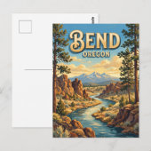 Bend Oregon Postkarte (Vorne/Hinten)