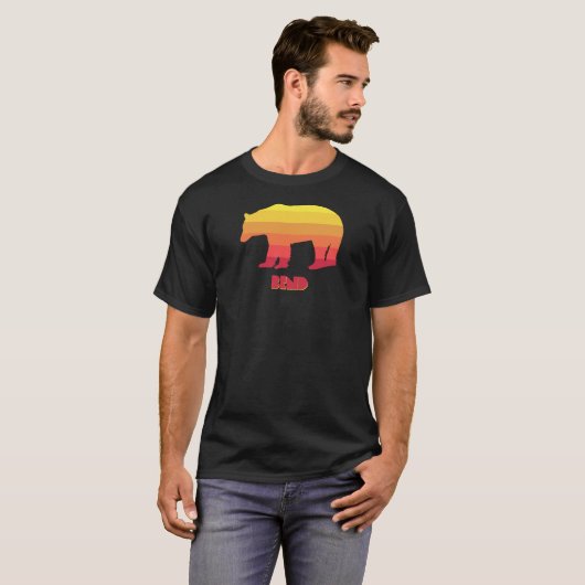 Bend Oregon Rainbow Bear T-Shirt (Vorne ganz)