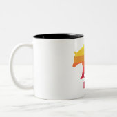 Bend Oregon Rainbow Bear Zweifarbige Tasse (Links)