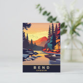 Bend, Oregon, Reisen Postkarte (Stehend Vorderseite)