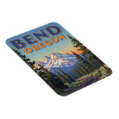 Bend Oregon Travel Postcard Magnet (Rechte Seite)