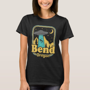 Bend Oregon Ufo Alien 80er Vintag Retro Staat Prid T-Shirt