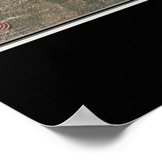 Bend Oregon von Space Satellite Map Poster (Ecke)