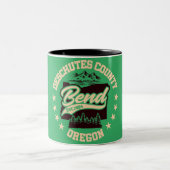 Bend, Oregon Zweifarbige Tasse (Mittel)
