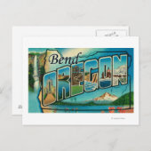 Bend, OregonLarge Letter ScenesBend, OR Postkarte (Vorne/Hinten)