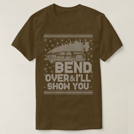 Bend Over And Ill Show You Funny Matching Couple C T-Shirt (Design vorne)