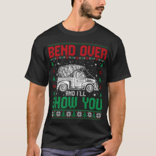 Bend Over und ich zeige dir ein paar Weihnachten h T-Shirt
