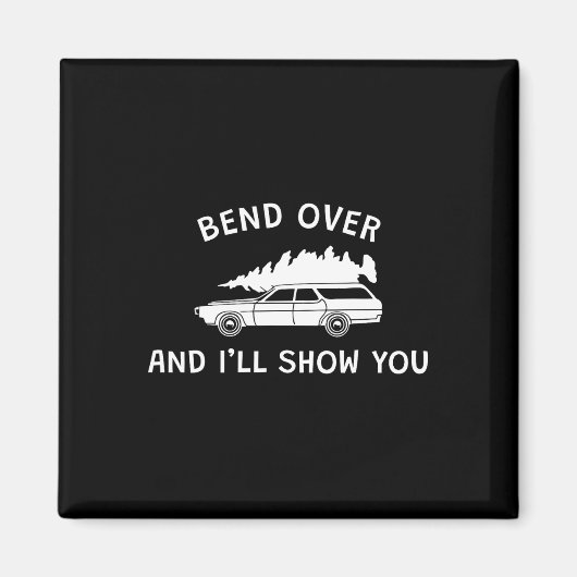 Bend Over und ich zeige dir Weihnachtscouchpassage Magnet (Vorne)