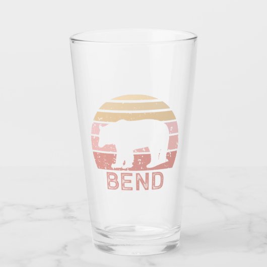 Bend Retro Bär Glas (Vorderseite)