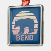Bend Retro Bär Ornament Aus Metall (Links)
