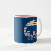 Bend Retro Bär Zweifarbige Tasse (VorderseiteRechts)