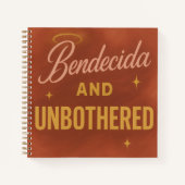 "Bendecida and Unbothered" Custom Journal Notizblock (Vorderseite)