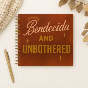 "Bendecida und Unbothered" individuelles Journal  Notizblock