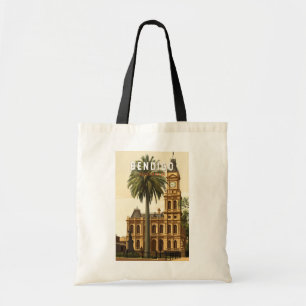 Bendigo Australien Reise Kunst Vintage Tragetasche