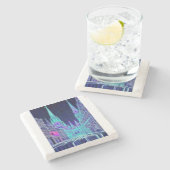 Bending Acropolis Steinuntersetzer (Seitenansicht)