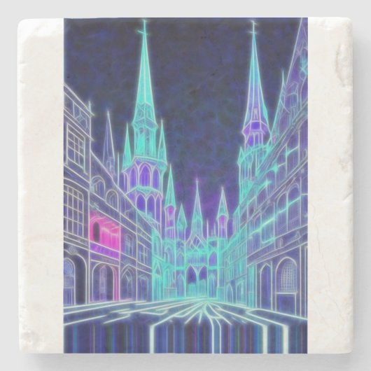 Bending Acropolis Steinuntersetzer (Vorderseite)