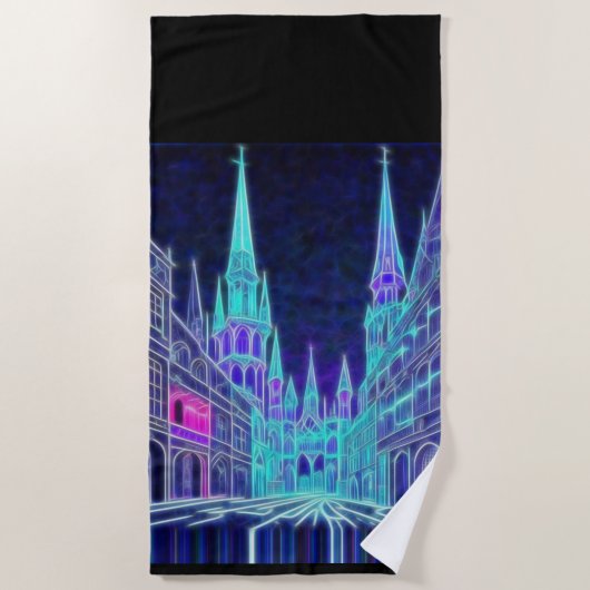 Bending Acropolis Strandtuch (Vorderseite)