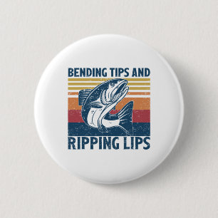 Bending Tipps Und Reißende Lippen Vintage Lustiger Button