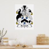 Bendish Familienwappen Poster (Küche)