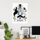 Bendish Familienwappen Poster (Heimbüro)