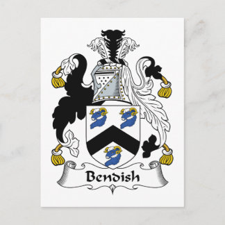 Bendish Familienwappen Postkarte