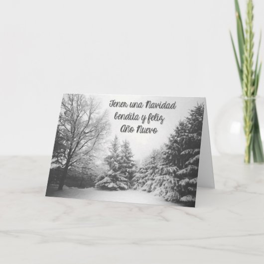 Bendita Navidad Feiertagskarte (Vorderseite)