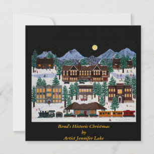 Bend's Historischer Weihnachtsaufkleber Einladung