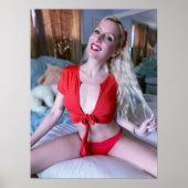 Bendy Barbie Red Smile Poster (Vorne)