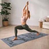 Bendy Bones - Lustige Yogahaltungen Skelette - Gra Yogamatte