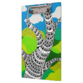 Bendy Tree Design Clouds Grassy Landscape Klemmbrett (Links)