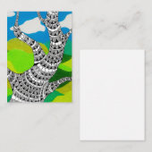 Bendy Tree Design Wolken Landschaft mit Gras Mitteilungskarte (Vorne/Hinten)