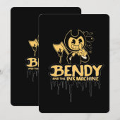 Bendy und die dunkle Wiederbelebung Einladung (Vorne/Hinten)