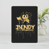 Bendy und die dunkle Wiederbelebung Einladung (Stehend Vorderseite)