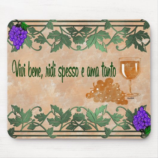 Bene Vivi ridi spesso e ama tanto Mousepad (Vorne)