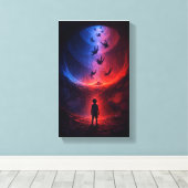 Beneath the Spiral of Falling Souls Leinwanddruck (Insitu (Holzboden))
