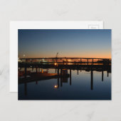 Benecia Brücke und Martinez Marina bei Sonnenaufga Postkarte (Vorne/Hinten)