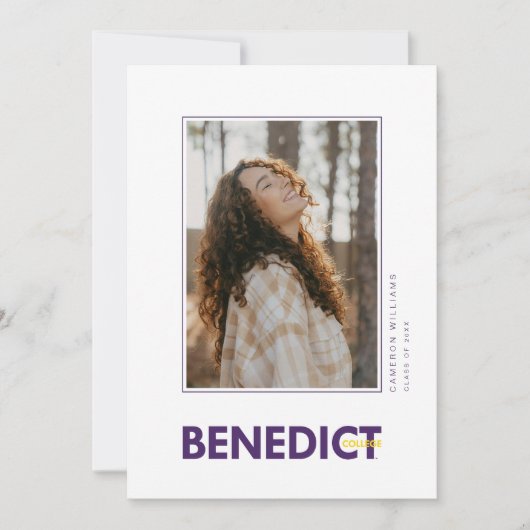 Benedict College Abschlussfeier Ankündigung (Vorderseite)