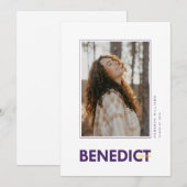 Benedict College Abschlussfeier Ankündigung (Vorne/Hinten)