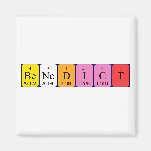 Benedict Periodenmagnet Magnet (Vorne)