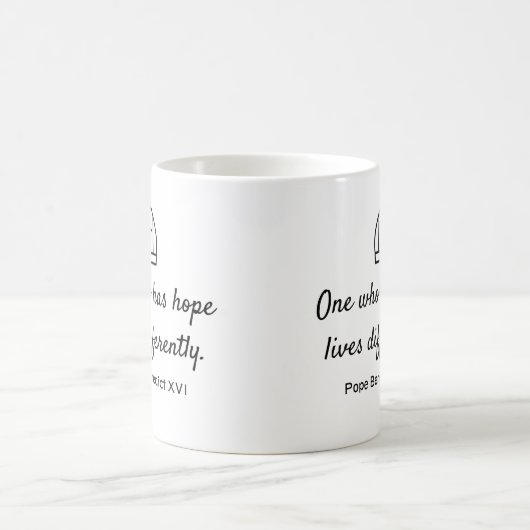 Benedict XVI zitiert: Hoffnung Kaffeetasse (Mittel)