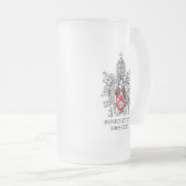 Benedicy XVI Bier-Tasse Mattglas Bierglas (VorderseiteRechts)