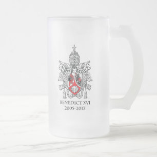 Benedicy XVI Bier-Tasse Mattglas Bierglas
