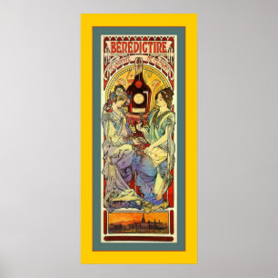 Benedikine ~ Vintage Werbung Poster