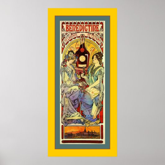 Benedikine ~ Vintage Werbung Poster (Vorne)