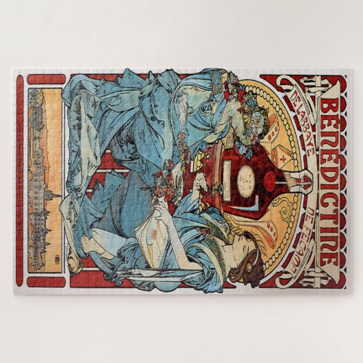 Bénédikine von Alphonse Mucha Puzzle (Horizontal)