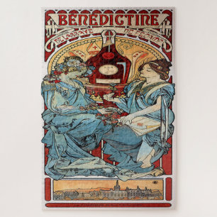 Bénédikine von Alphonse Mucha Puzzle
