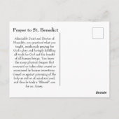 Benedikt von Nursia Card Postkarte (Rückseite)