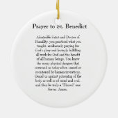 Benedikt von Nursia Keramik Ornament (Hinten)
