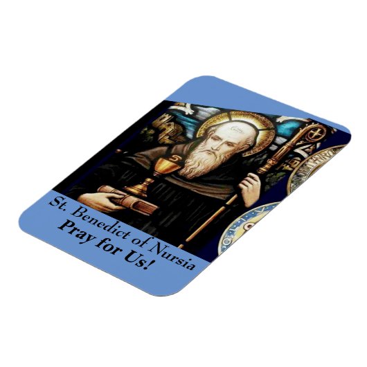 Benedikt von Nursia Magnet (Linke Seite)