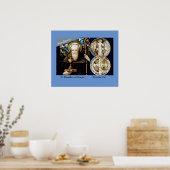 Benedikt von Nursia Poster (Küche)